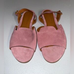 Les Italiennes made in Italy suede slingback sandals Size 39 8.5 US